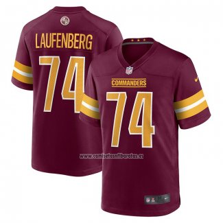 Camiseta NFL Game Washington Commanders Nolan Laufenberg Rojo