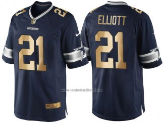 Camiseta NFL Gold Game Dallas Cowboys Flliott Profundo Azul