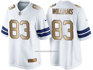 Camiseta NFL Gold Game Dallas Cowboys Williams Blanco