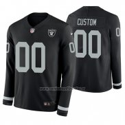 Camiseta NFL Las Vegas Raiders Personalizada Negro Therma Manga Larga