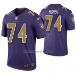 Camiseta NFL Legend Baltimore Ravens James Hurst Violeta Color Rush