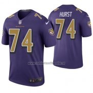 Camiseta NFL Legend Baltimore Ravens James Hurst Violeta Color Rush