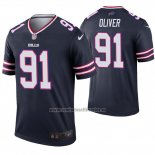 Camiseta NFL Legend Buffalo Bills 91 Ed Oliver Inverted Azul