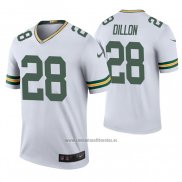 Camiseta NFL Legend Green Bay Packers 28 Aj Dillon 2020 Blanco Color Rush