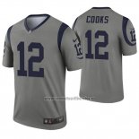 Camiseta NFL Legend Los Angeles Rams 12 Brandin Cooks Inverted Gris
