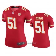 Camiseta NFL Legend Mujer Kansas City Chiefs Michael Danna Rojo Color Rush