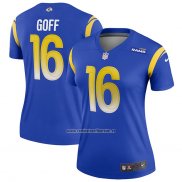 Camiseta NFL Legend Mujer Los Angeles Rams Jared Goff Azul