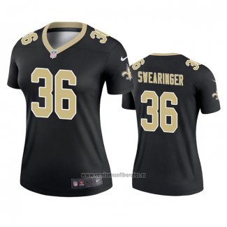 Camiseta NFL Legend Mujer New Orleans Saints D.j. Swearinger Negro