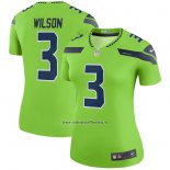 Camiseta NFL Legend Mujer Seattle Seahawks Russell Wilson Verde Color Rush