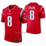 Camiseta NFL Legend New England Patriots 8 Jamie Collins Inverted Rojo