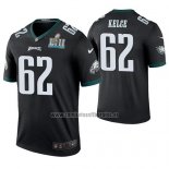 Camiseta NFL Legend Philadelphia Eagles Jason Kelce Negro Super Bowl Lii Champions Color Rush