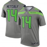 Camiseta NFL Legend Seattle Seahawks Dk Metcalf Inverted Gris