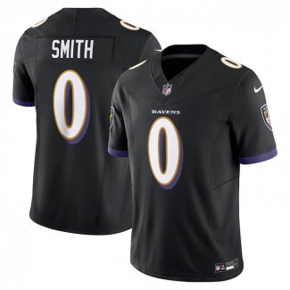 Camiseta NFL Limited Baltimore Ravens Roquan Smith Alterno Vapor F.U.S.E. Negro