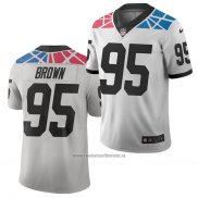 Camiseta NFL Limited Carolina Panthers Derrick Brown Ciudad Edition Blanco