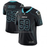 Camiseta NFL Limited Carolina Panthers Luke Kuechly Negro Color Rush 2018 Lights Out