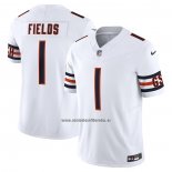 Camiseta NFL Limited Chicago Bears Justin Fields Vapor F.U.S.E. Blanco
