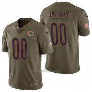 Camiseta NFL Limited Chicago Bears Personalizada 2017 Salute To Service Verde