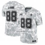 Camiseta NFL Limited Dallas Cowboys CeeDee Lamb 2024 Salute To Service Gris