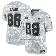 Camiseta NFL Limited Dallas Cowboys CeeDee Lamb 2024 Salute To Service Gris