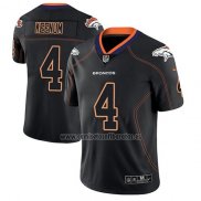 Camiseta NFL Limited Denver Broncos Case Keenum Negro Color Rush 2018 Lights Out