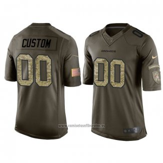 Camiseta NFL Limited Denver Broncos Personalizada Salute To Service Verde2