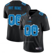 Camiseta NFL Limited Detroit Lions Personalizada Logo Dual Overlap Negro