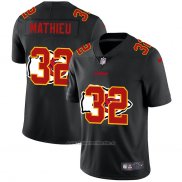 Camiseta NFL Limited Kansas City Chiefs Mathieu Logo Dual Overlap Negro