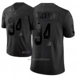 Camiseta NFL Limited Las Vegas Raiders Jackson Ciudad Edition Negro