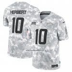 Camiseta NFL Limited Los Angeles Chargers Justin Herbert 2024 Salute To Service Gris