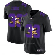 Camiseta NFL Limited Minnesota Vikings Cook Logo Dual Overlap Negro