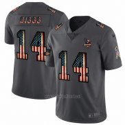 Camiseta NFL Limited Minnesota Vikings Diggs Retro Flag Negro