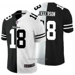 Camiseta NFL Limited Minnesota Vikings Jefferson Black White Split