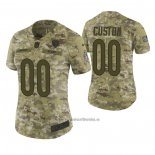 Camiseta NFL Limited Mujer Chicago Bears Personalizada 2018 Salute To Service Verde