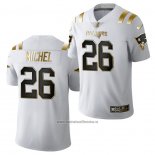 Camiseta NFL Limited New England Patriots Sony Michel Golden Edition 2020 Blanco