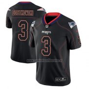 Camiseta NFL Limited New England Patriots Stephen Gostkowski Negro Color Rush 2018 Lights Out