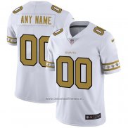 Camiseta NFL Limited New Orleans Saints Personalizada Team Logo Fashion Blanco