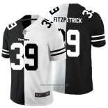 Camiseta NFL Limited Pittsburgh Steelers Fitzpatrick Black White Split