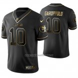 Camiseta NFL Limited San Francisco 49ers Jimmy Garoppolo Golden Edition Negro