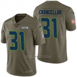 Camiseta NFL Limited Seattle Seahawks 31 Kam Chancellor 2017 Salute To Service Verde