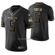 Camiseta NFL Limited Seattle Seahawks Sam Ficken Golden Edition Negro