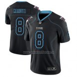 Camiseta NFL Limited Tennessee Titans Marcus Mariota Negro Color Rush 2018 Lights Out