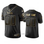 Camiseta NFL Limited Tennessee Titans Personalizada Golden Edition Negro