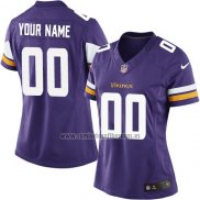 Camiseta NFL Mujer Minnesota Vikings Personalizada Violeta