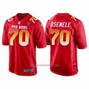 Camiseta NFL Pro Bowl Las Vegas Raiders 70 Kelechi Osemele AFC 2018 Rojo