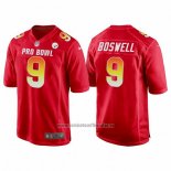Camiseta NFL Pro Bowl Pittsburgh Steelers 9 Chris Boswell AFC 2018 Rojo