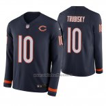 Camiseta NFL Therma Manga Larga Chicago Bears Mitchell Trubisky Azul
