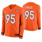 Camiseta NFL Therma Manga Larga Denver Broncos Derek Wolfe Naranja