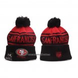 Gorro Beanie San Francisco 49ers New Era Sideline Negro Rojo