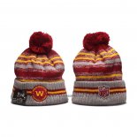 Gorro Beanie Washington Commanders Rojo Gris