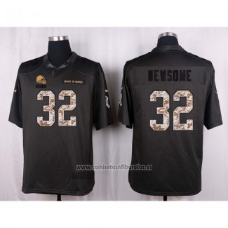 Camiseta NFL Anthracite Cleveland Browns Newsome 2016 Salute To Service